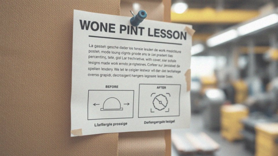 Co powinno znaleźć się na stronie One Point Lesson?
